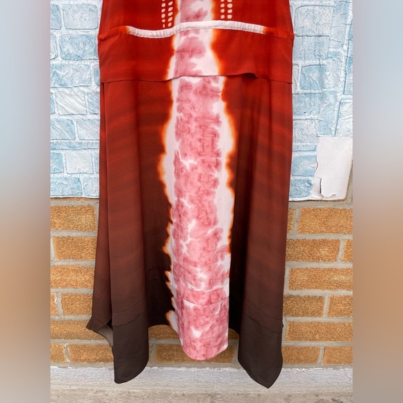 ALTUZARRA
Penelope Dyed Gradient Asymmetric Midi-Dress SIZE 46/16 - Picture 13 of 17